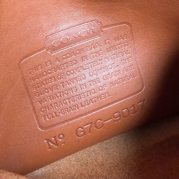 Vintage COACH Abbie British Tan Leather Crossbody 9017 - Picture 8 of 17